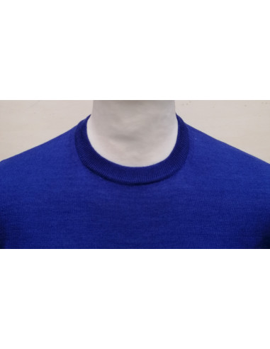 Maglione Uomo Lana Merino Girocollo Maglia Manica Lunga Sottile Casual
