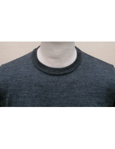 Maglione Uomo Lana Merino Girocollo Maglia Manica Lunga Sottile Casual 2