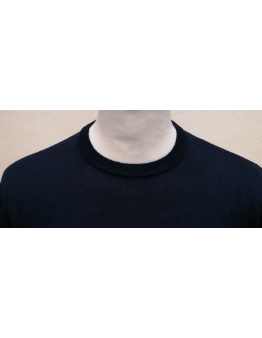 Maglione Uomo Lana Merino Girocollo Maglia Manica Lunga Sottile Casual