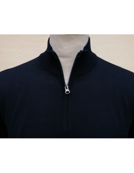 Maglione Uomo Lana Merino 1/2 Zip Mezzo Collo Maglia Sottile Casual Maglione Uomo Lana Merino 1/2 Zip Mezzo Collo Maglia Sottile Casual