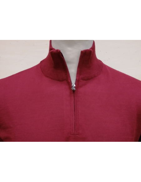 Maglione Uomo Lana Merino 1/2 Zip Mezzo Collo Maglia Sottile Casual Maglione Uomo Lana Merino 1/2 Zip Mezzo Collo Maglia Sottile Casual