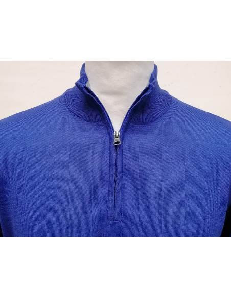 Maglione Uomo Lana Merino 1/2 Zip Mezzo Collo Maglia Sottile Casual Maglione Uomo Lana Merino 1/2 Zip Mezzo Collo Maglia Sottile Casual