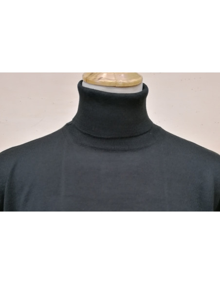 Maglione Uomo Lana Merino Collo Alto Maglia Manica Lunga Casual Maglione Uomo Lana Merino Collo Alto Maglia Manica Lunga Casual